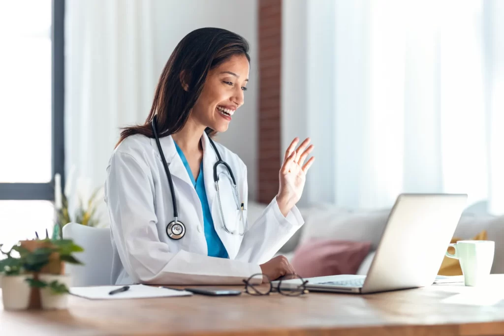 Online consultation with a provider